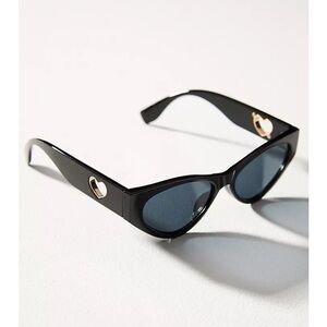 Anthropologie I-Sea Jenni Heart ❤️ Cutout Cateye Sunglasses